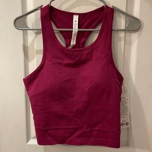 LuluLemon Ebb to Street RB Crop Tank